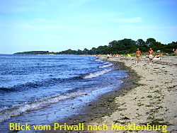 Blick vom Priwall Travemnde nach Mecklenburg Vorpommern