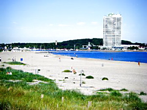 Der Priwall Strand an der Ostsee bei Travemünde